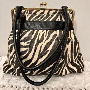 Stylish retro early 2000s Zebra Print Women's Bag